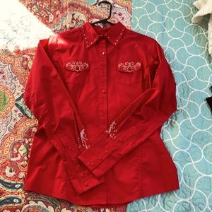 Wrangler rhinestone western shirt